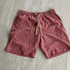 Tailor Vintage Men's Large Hybrid Performance Shorts Lined Maroon Heather